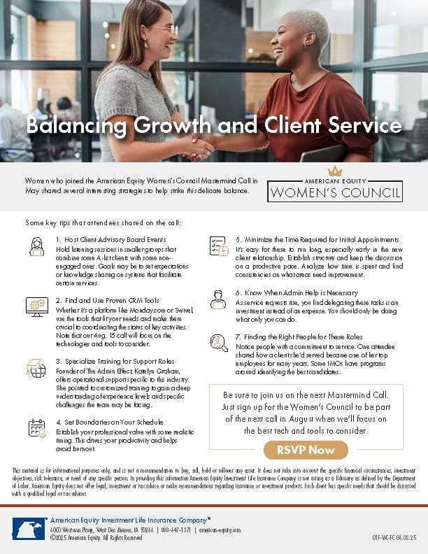 Balancing Growth and Client Services